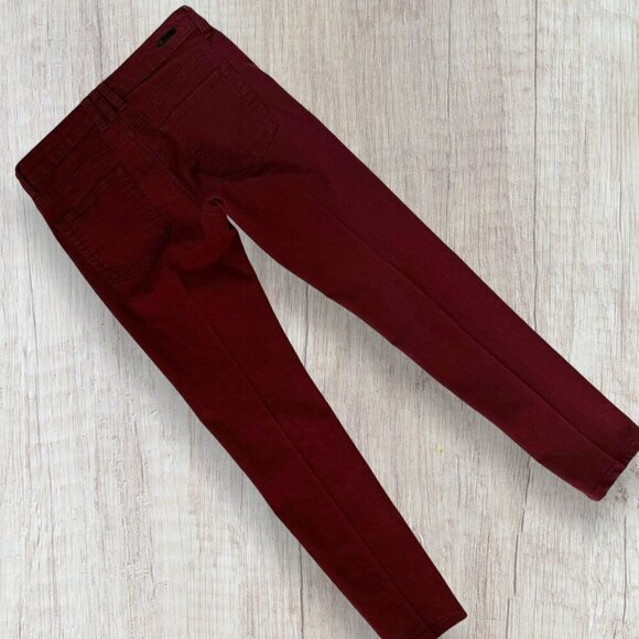 KUT FROM THE KLOTH Diana Skinny Burgundy Red Stretch Denim Jeans Pants Women's 2 - Picture 2 of 8